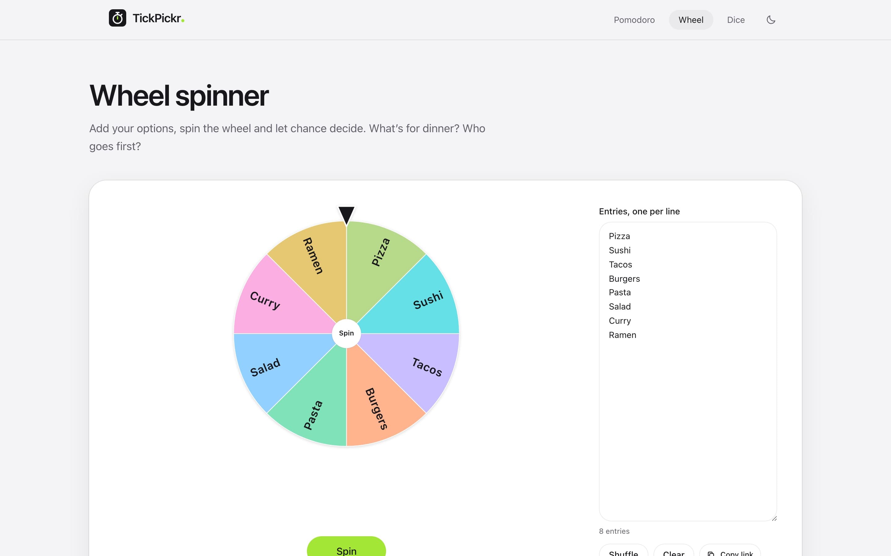 TickPickr på tickpickr.com